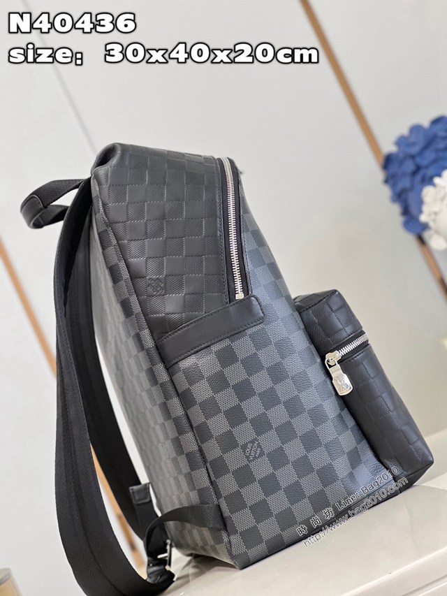 LV專櫃2023新款Discovery小號雙肩包 N40436 路易威登Damier2系列男士後背包 dn1376